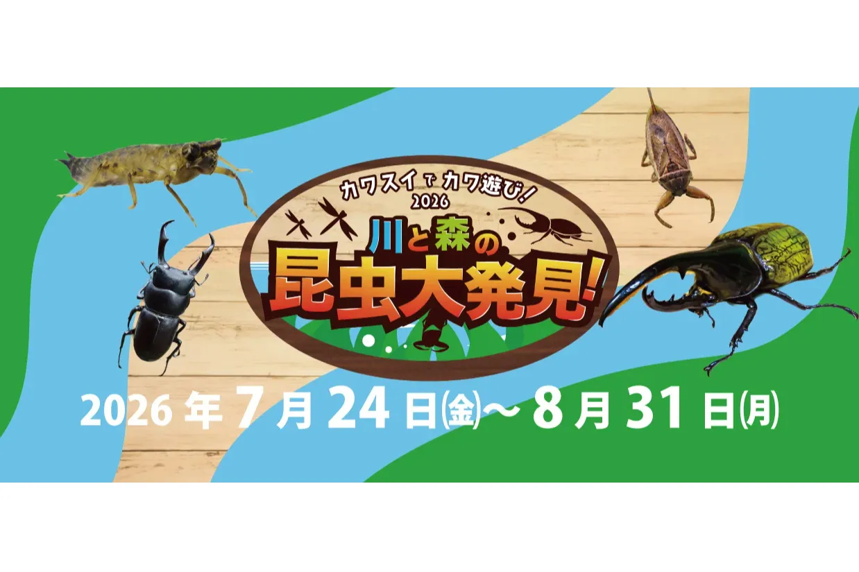 夏休み限定イベント「カワスイで カワ遊び！川と森の昆虫大発見！」_1