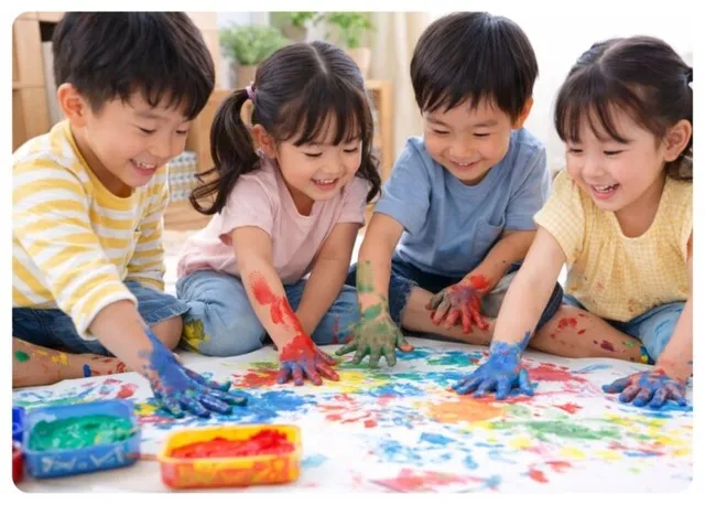 はじめてのアートあそび～親子で楽しむ感触体験～_1