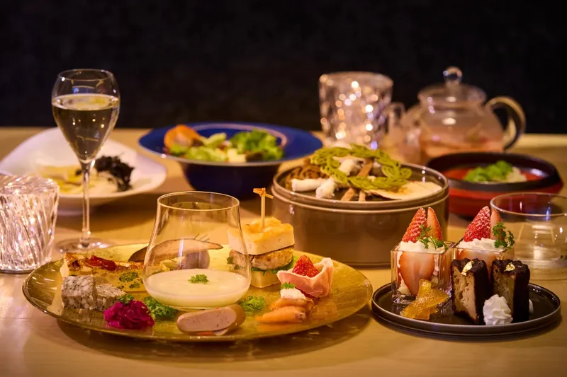 夜のアフタヌーンティー『SORANO HIGHTEA』【SORANO HOTEL】