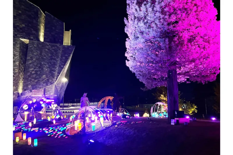 ところざわサクラタウン冬のライトアップ2025-2026「Look Back I’llrumination　～黄昏～」