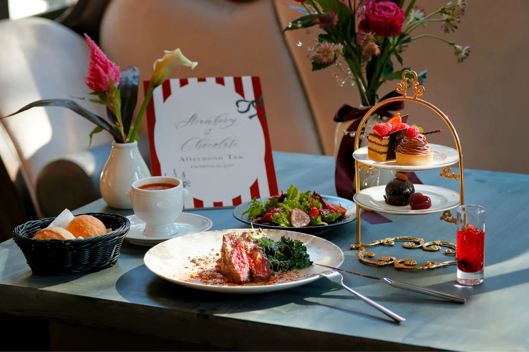 グロッシーショコラ&ストロベリー アフタヌーンティー【ザ ストリングス 表参道】_8