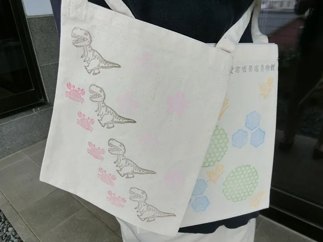 スタンプでサコッシュ作り_1