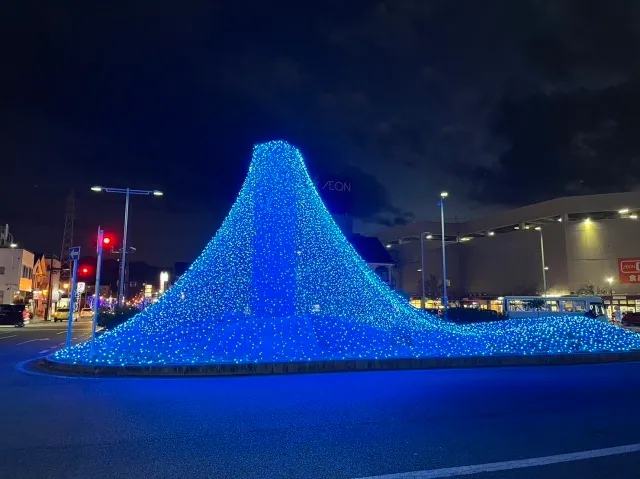 石和温泉駅前通りイルミネーション_1