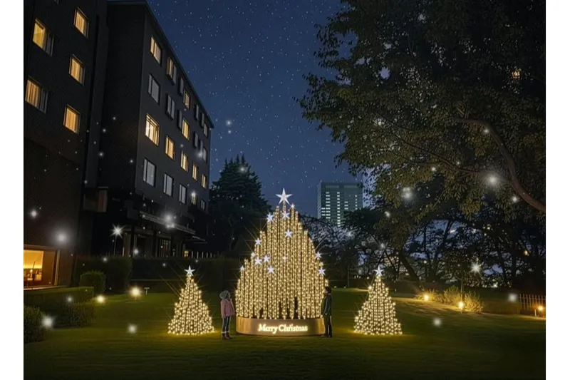 光のクリスマスツリー