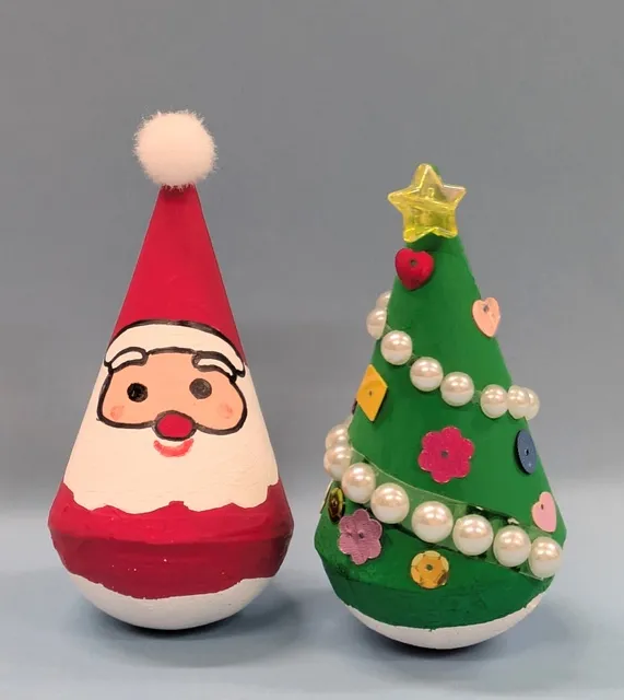 痴娯の家　秋のワークショップ「三角だるまでクリスマス飾りを作ろう！」_1