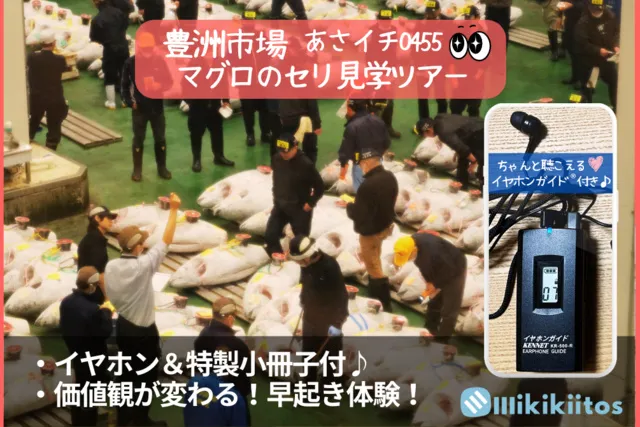 豊洲市場マグロのセリ見学ツアー 朝イチ0455（4月）_1