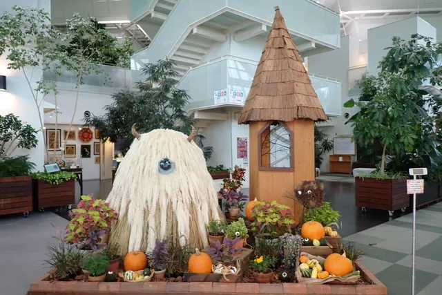 ハロウィン花のオブジェ展_1