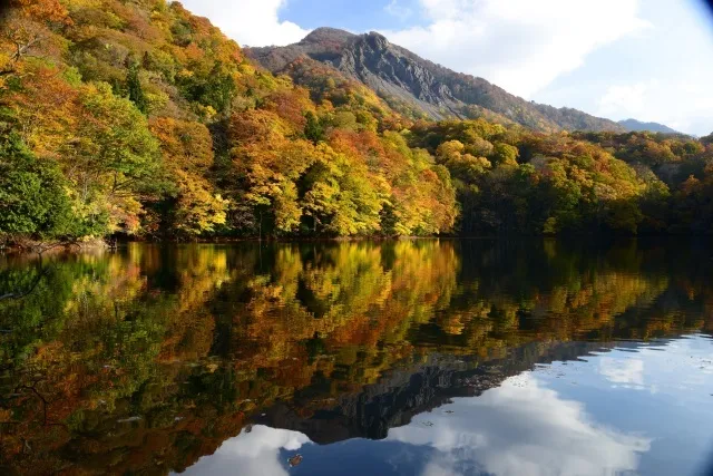 【紅葉・見ごろ】絵画のように彩る「十二湖」_1