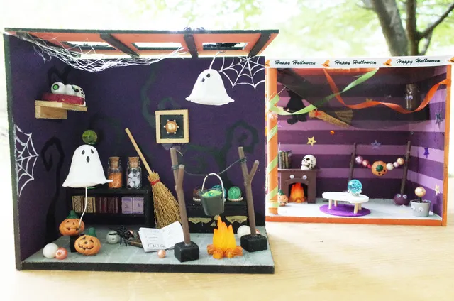 ハロウィン限定　木工クラフトメニュー「ハロウィンホラーハウス」_1