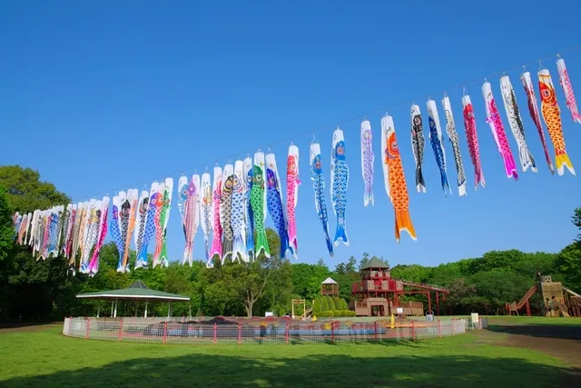ふなばしアンデルセン公園「泳げ！みんなのこいのぼり」_1