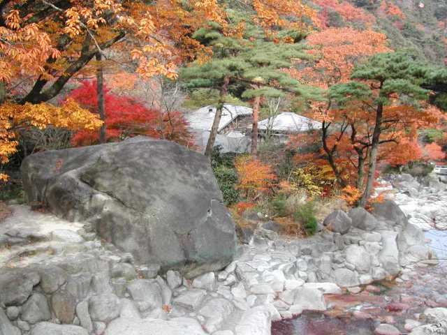 【紅葉・見ごろ】湯の山温泉大石公園_1