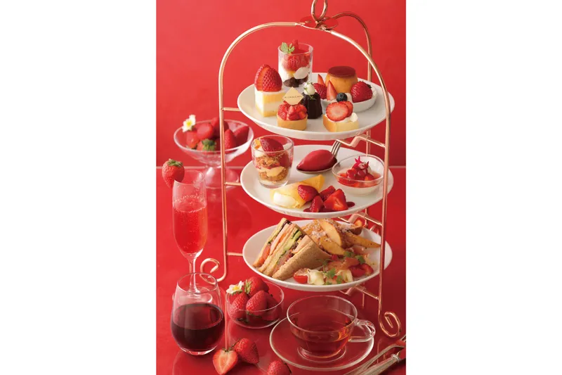 KIHACHIのアフタヌーンティー ～あまおうスペシャル～【キハチ 青山本店】