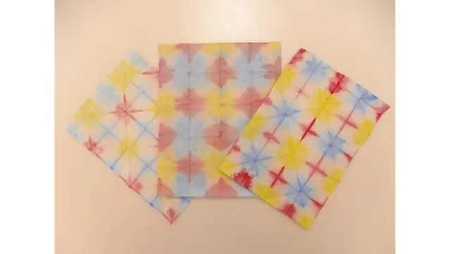 めばえのかがく「いろのじっけん～三原色で折り染め～」_1