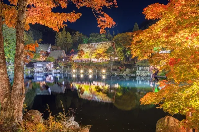 飛騨の里紅葉ライトアップ_1