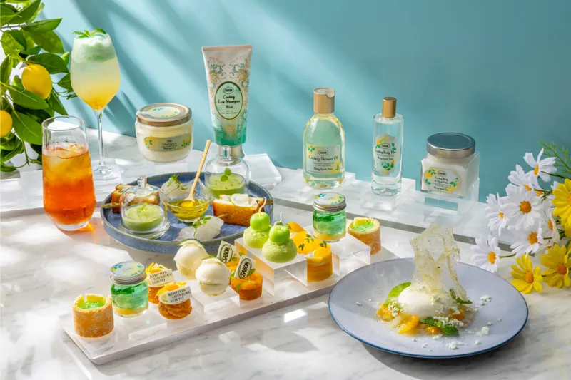 SABON × キンプトン新宿東京 ミンティスパーク・ユズ アフタヌーンティー