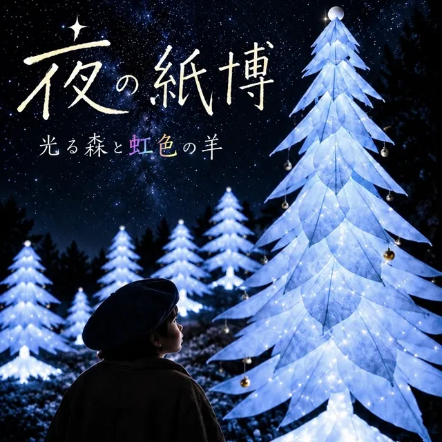 夜の紙博－光る森と虹色の羊－_1