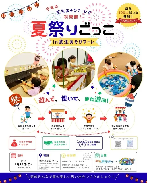 夏祭りごっこin武生あそびマーレ_1