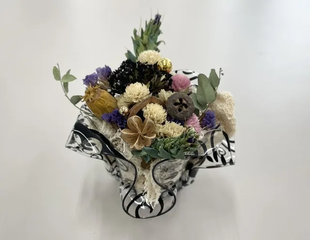 ドライフラワーの寄せ植えを作ろう_1