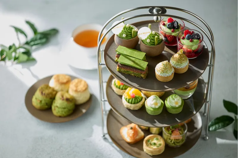 「抹茶 ウィークデイアフタヌーンティー」＆「抹茶アフタヌーンティー」【ウェスティンホテル東京】