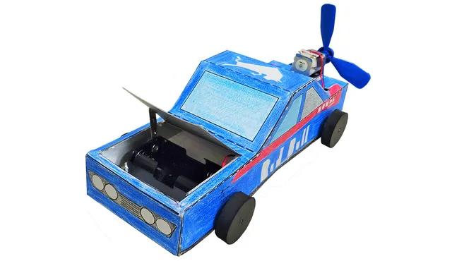 小学生工作教室「電動プロペラ自動車」_1