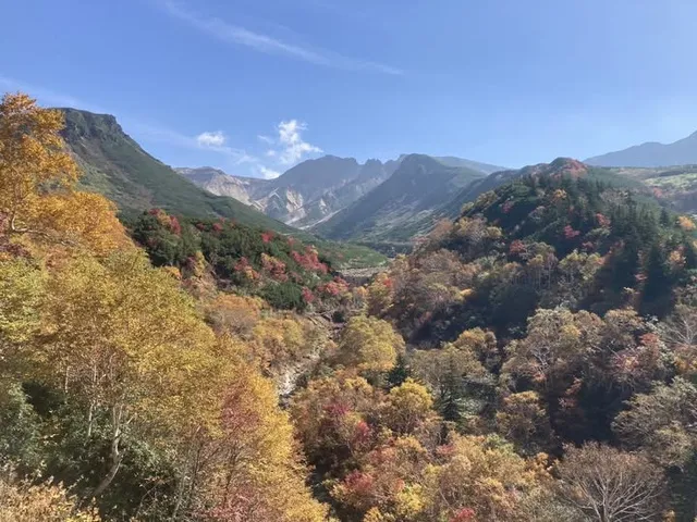 【紅葉・見ごろ】十勝岳温泉_1