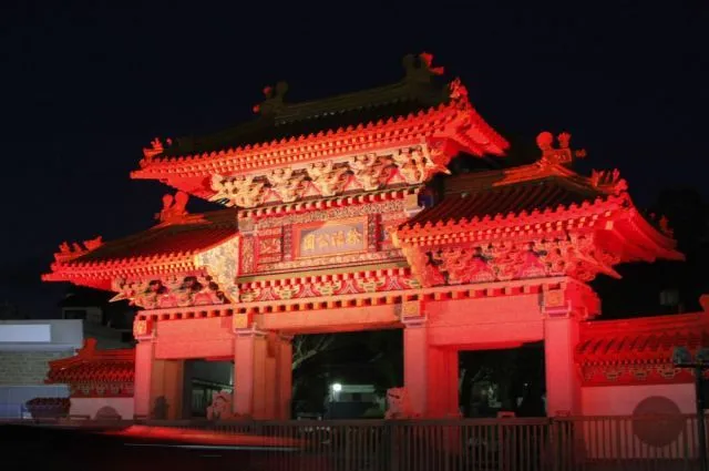 徐福公園ライトアップ_1
