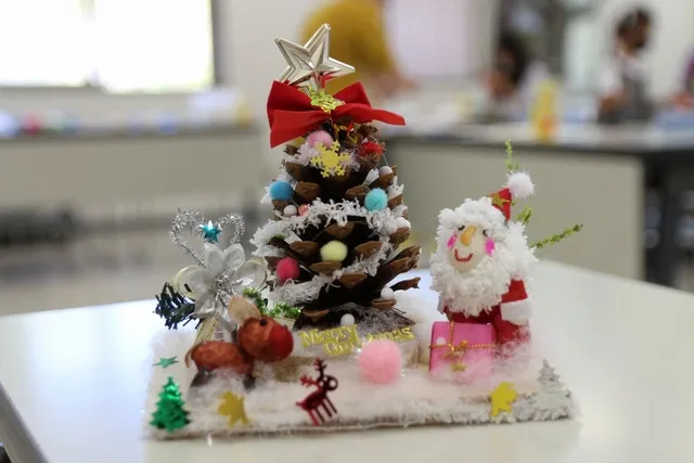 まゆ玉工作教室　クリスマス_1