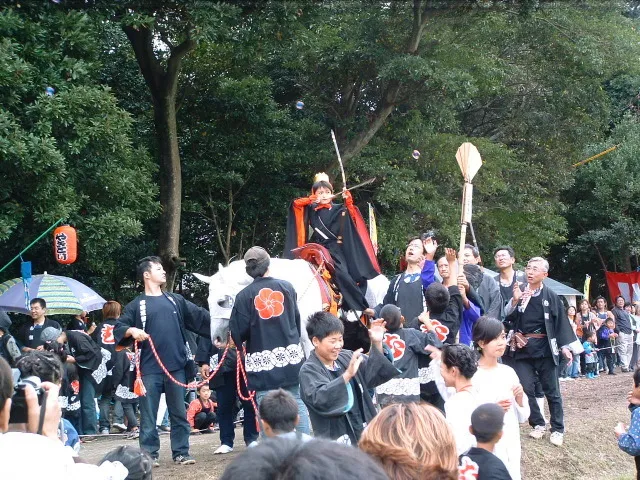 梅山八幡神社　稚児流鏑馬_1