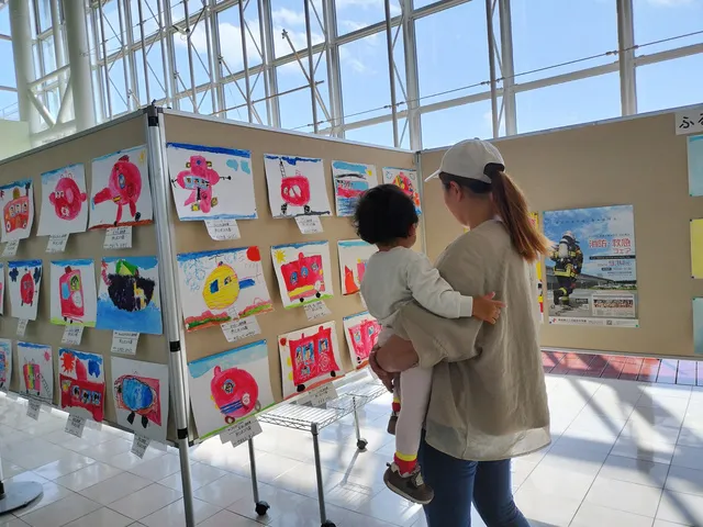 消防車両絵画展_1