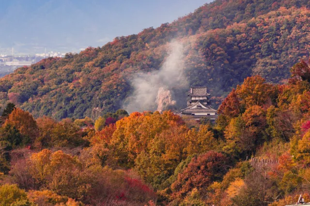 【紅葉・見ごろ】国宝犬山城_1
