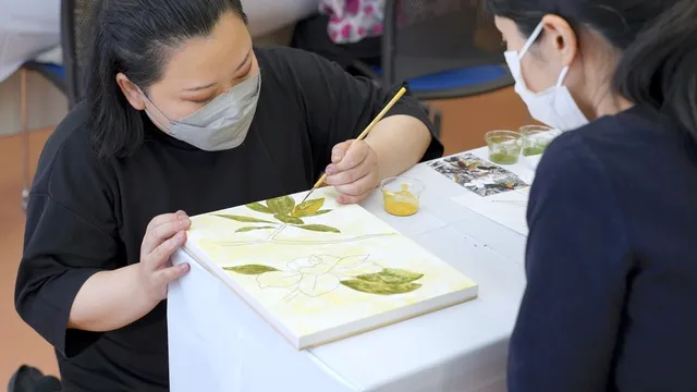 アートラボぎふ　日本画・ニホンガ ーたらしこみ技法による同時体験！ー_1