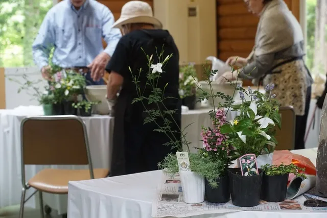 夏の寄せ植え教室_1