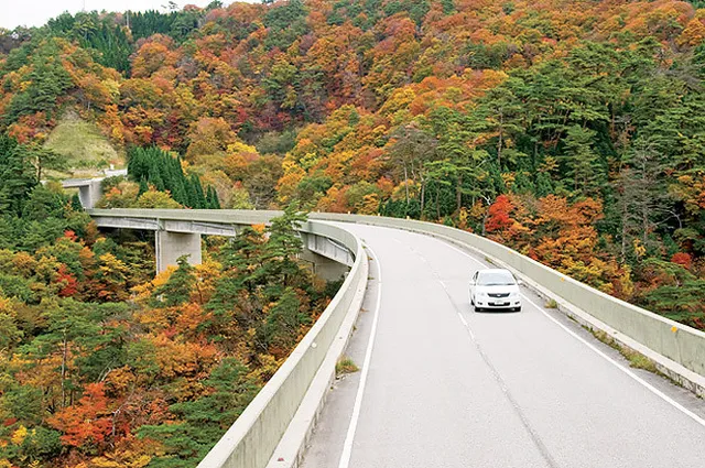 【紅葉・見ごろ】珠洲広域農道から見える山々_1