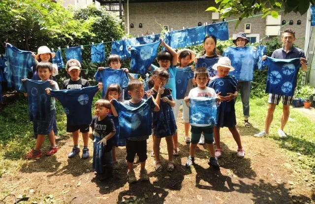夏休み藍染め教室_1