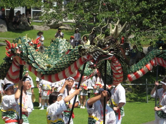 金華山龍神まつり　奉納　龍（蛇）踊り_1