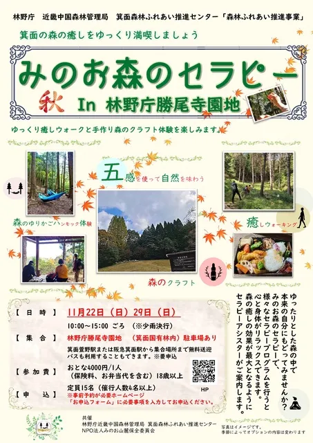 みのお森のセラピーin林野庁勝尾寺園地 ～秋～_1