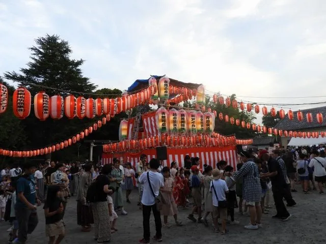 常陸第三宮 吉田神社　あんどん祭、御田植祭、盆踊り大会_1