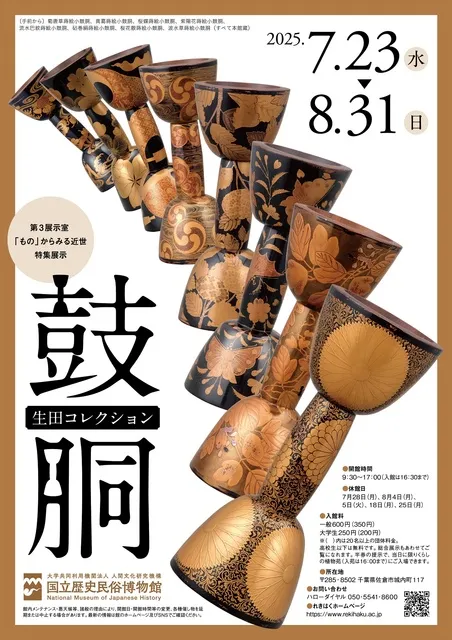 国立歴史民俗博物館　第3展示室　特集展示「生田コレクション　鼓胴」_1