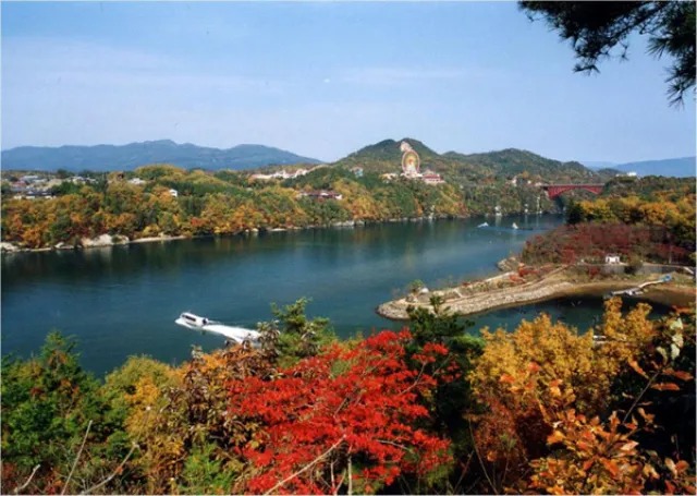 【紅葉・見ごろ】恵那峡_1
