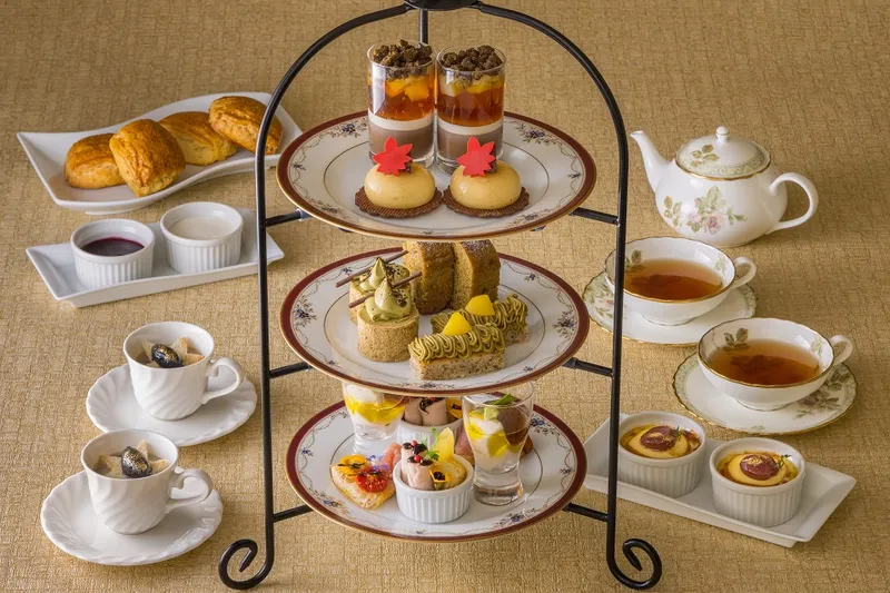 栗とほうじ茶のアフタヌーンティー