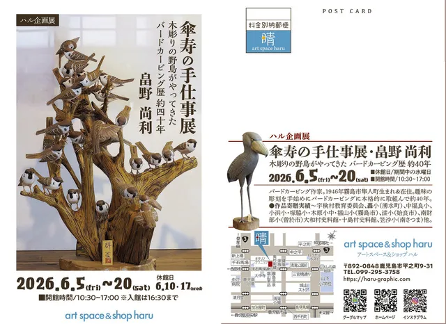 ハル企画展～傘寿の手仕事展 畠野尚利 バードカービング展_1