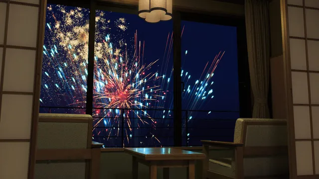 稲取温泉　花火演舞_1