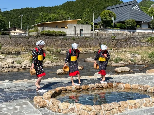 奥津温泉 足踏み洗濯実演（9月）_1