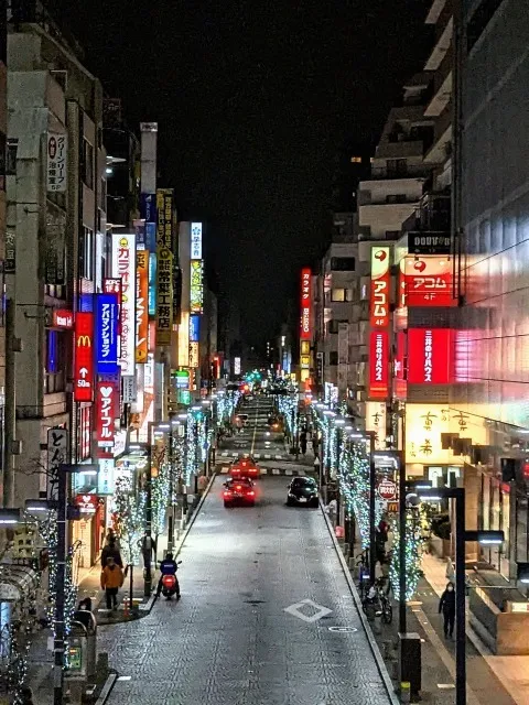 三鷹駅南口商店街街路樹イルミネーション2025_1