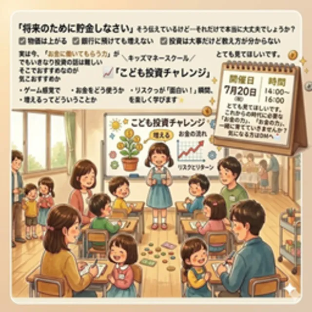キッズマネースクール　こども投資チャレンジ（7月）_1
