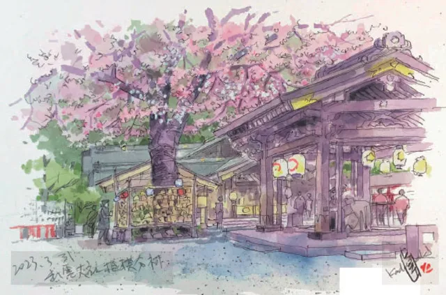 春の風景をスケッチしよう！