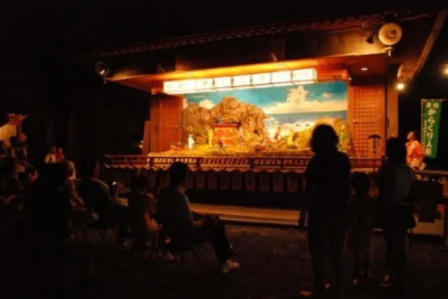 豊玉姫神社六月灯・水車からくり_1