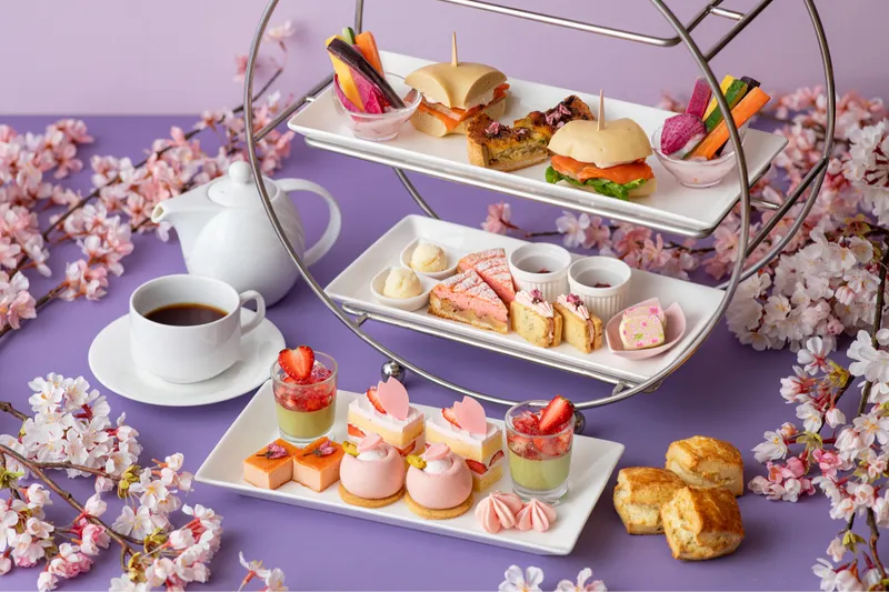 桜のスプリングアフタヌーンティー【小田急ホテルセンチュリーサザンタワー】