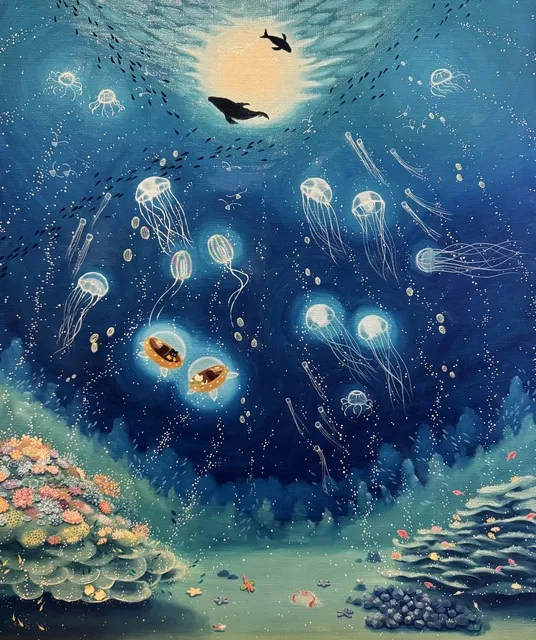 猫とアートが融合！眞白しろ助の個展「海と猫」開催
