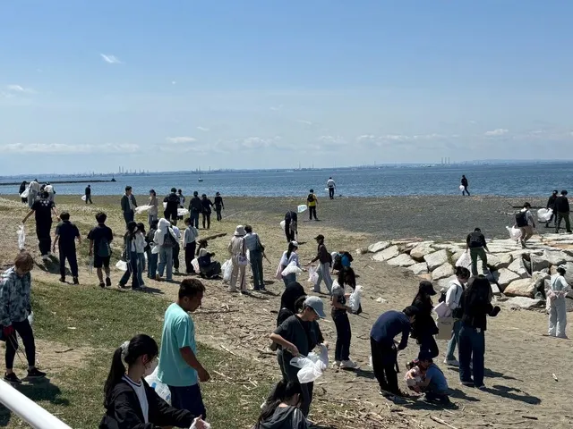 幕張の浜ビーチクリーン_1
